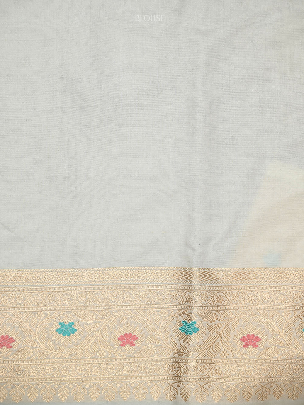 White Rangkat Katan Silk Handloom Banarasi Saree - Sacred Weaves