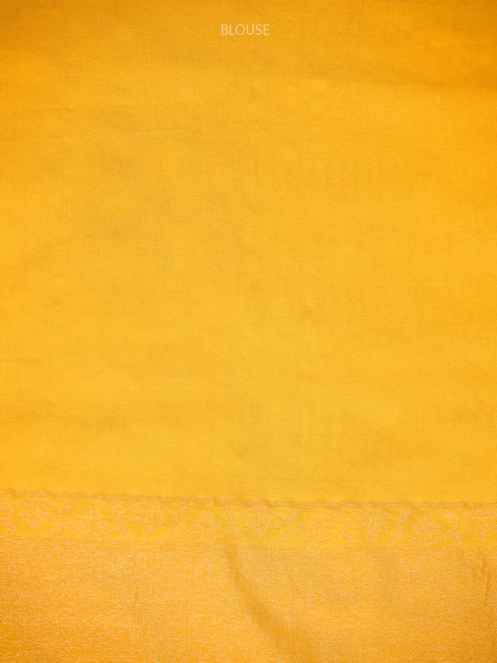 Yellow Sona Roopa Jaal Katan Silk Handloom Banarasi Saree - Sacred Weaves
