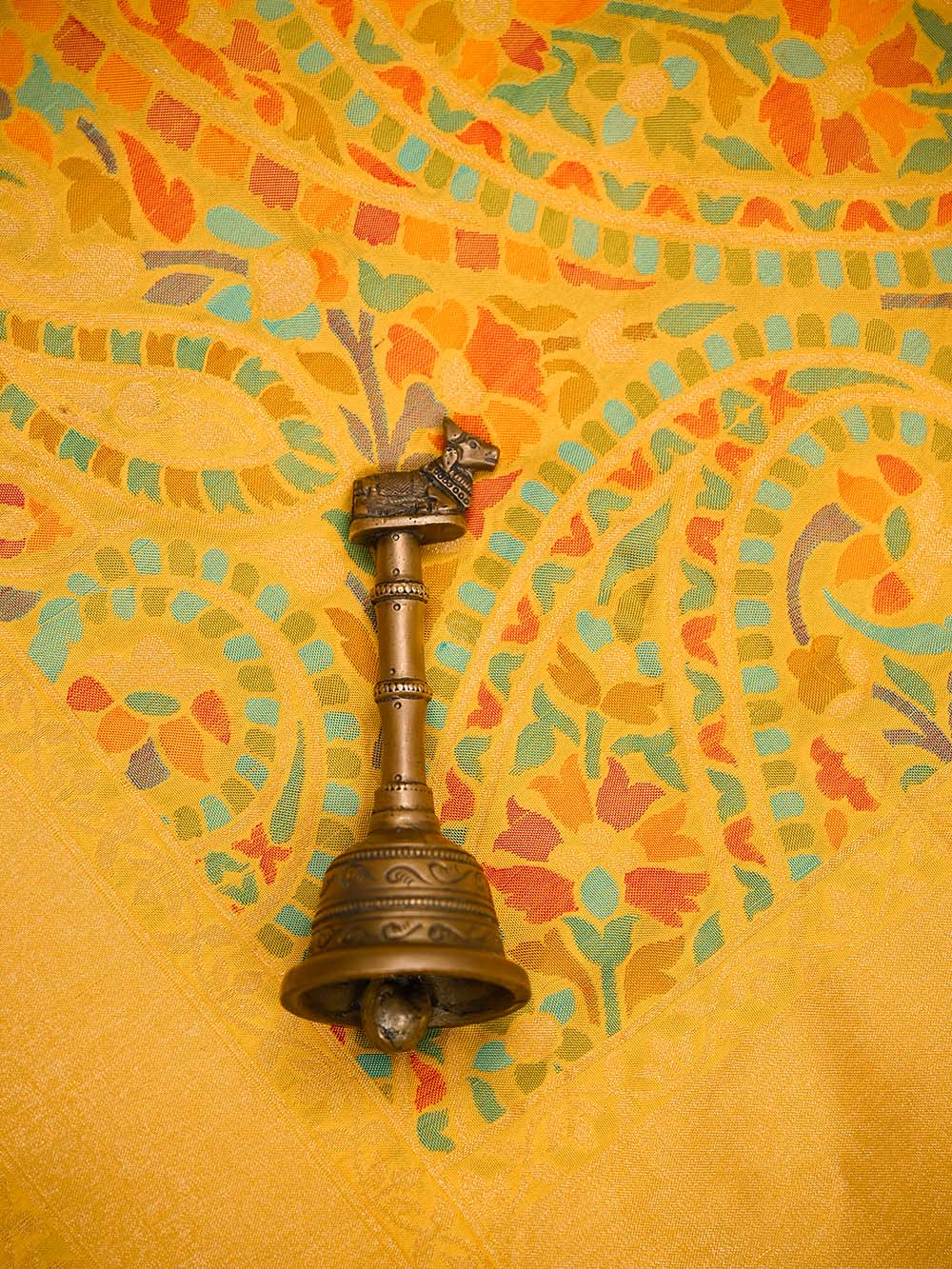 Yellow Sona Roopa Jaal Katan Silk Handloom Banarasi Saree - Sacred Weaves