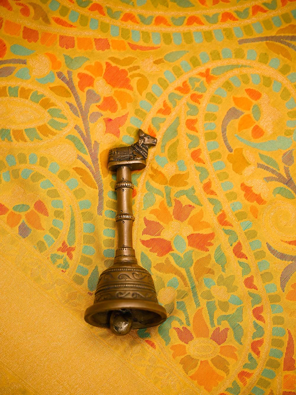 Yellow Sona Roopa Jaal Katan Silk Handloom Banarasi Saree - Sacred Weaves