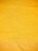 Yellow Jaal Katan Silk Handloom Banarasi Saree - Sacred Weaves