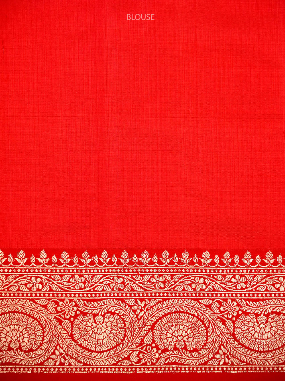 Beige Red Booti Tussar Silk Handloom Banarasi Saree - Sacred Weaves