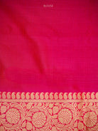 Pink Orange Jaal Katan Silk Uppada Handloom Banarasi Saree - Sacred Weaves