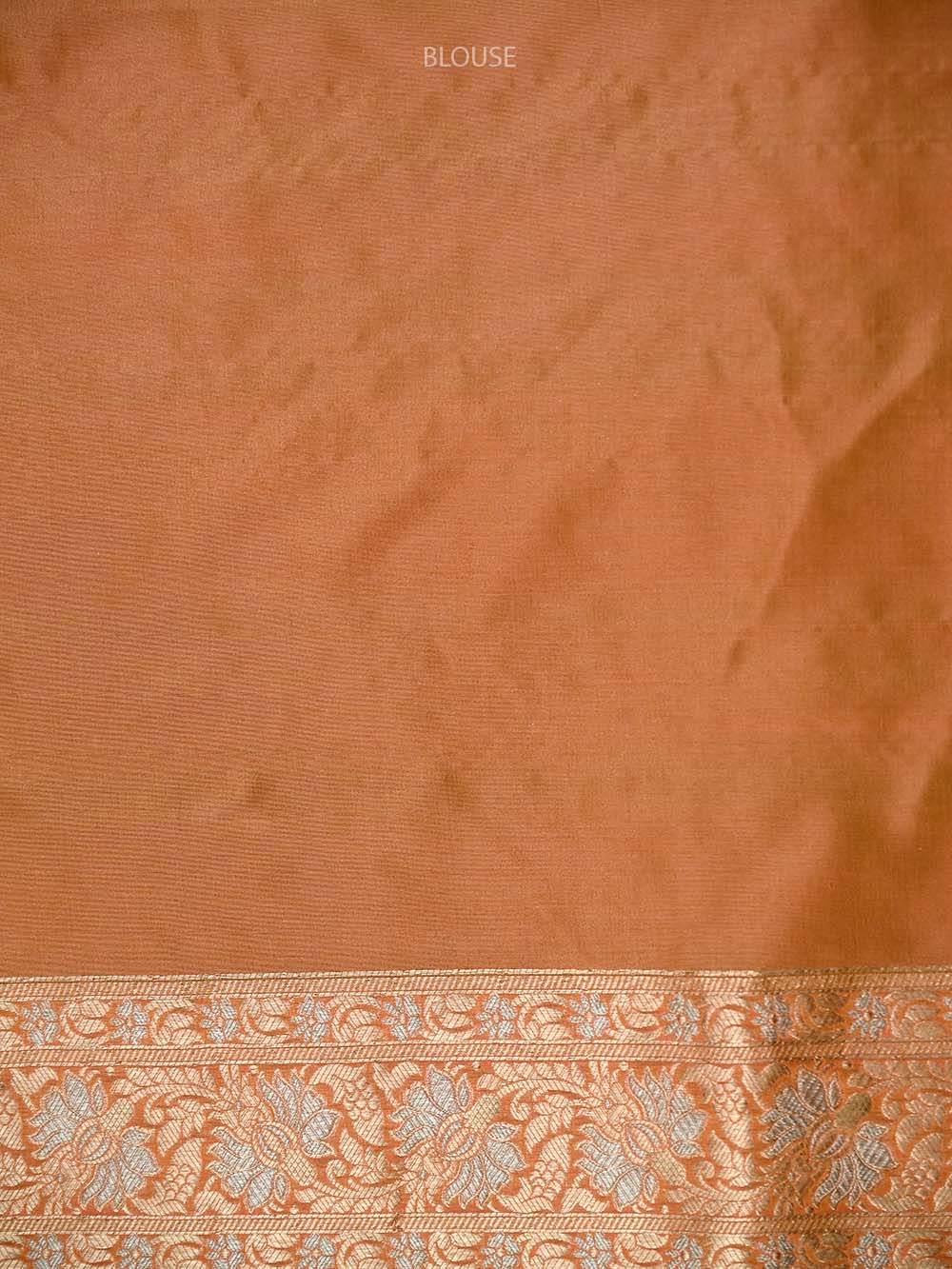 Coral Pink Uppada Katan Silk Handloom Banarasi Saree - Sacred Weaves