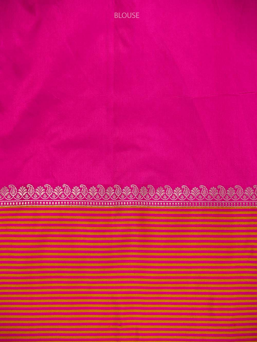 Magenta Silk Brocade Handloom Banarasi Saree