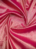 Magenta Silk Brocade Handloom Banarasi Saree