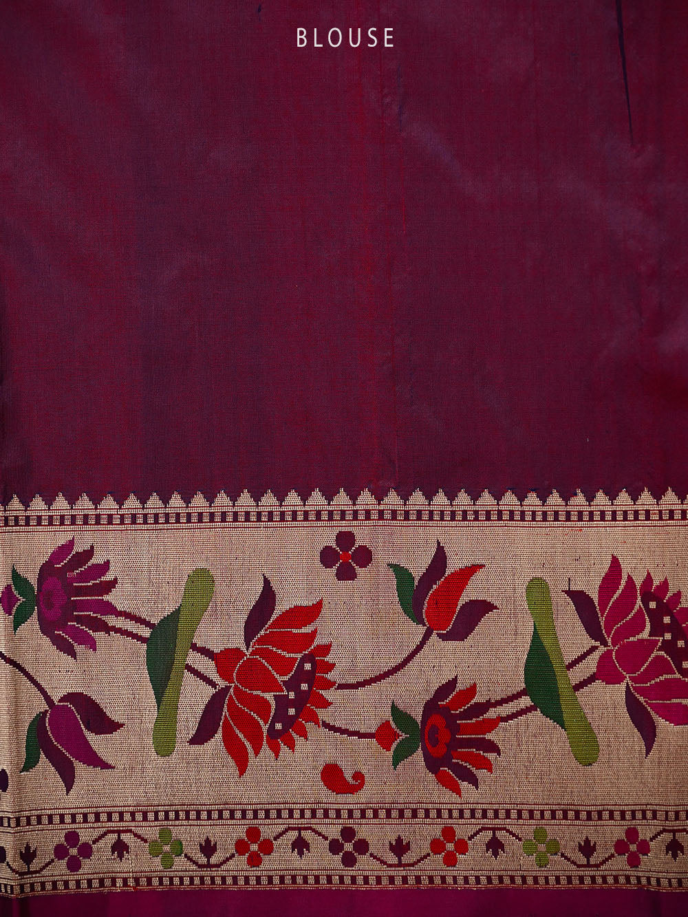 Navy Blue Paithani Katan Silk Handloom Banarasi Saree