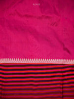 Navy Blue Boota Pure Silk Handloom Banarasi Saree