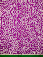 Dark Magenta Plain Satin Silk Handloom Banarasi Saree - Sacred Weaves