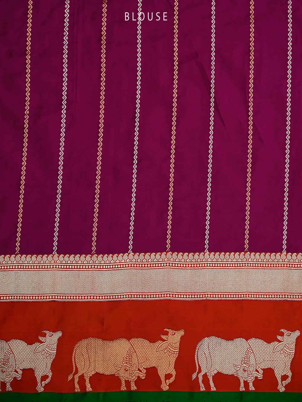 Dark Magenta Satin Silk Handloom Banarasi Saree - Sacred Weaves