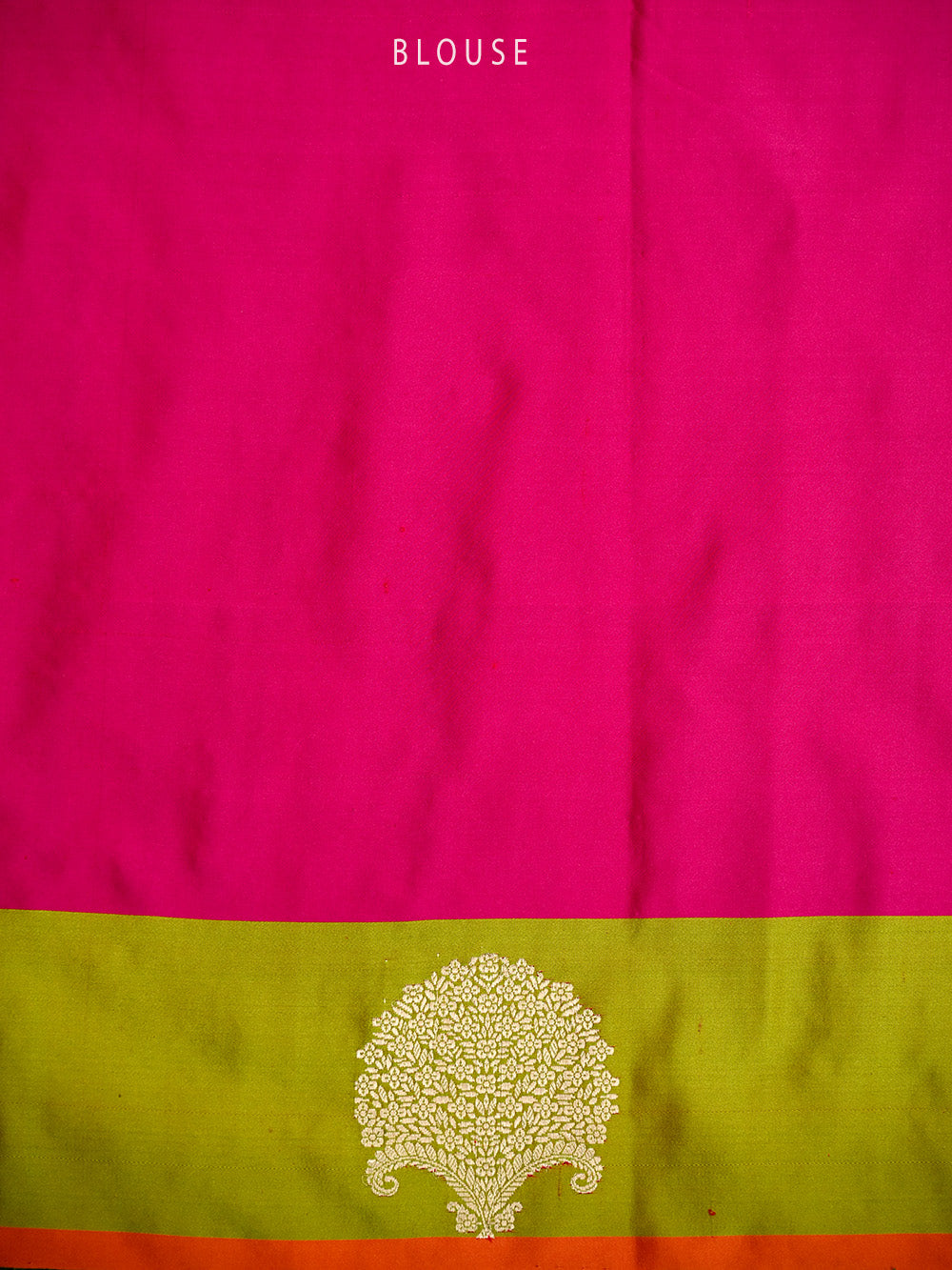 Red Pink Booti Satin Silk Handloom Banarasi Saree - Sacred Weaves