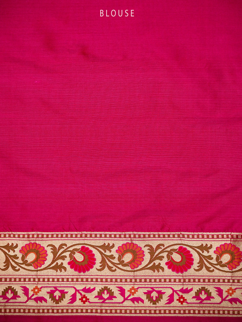 Dark Pink Paithani Meenakari Katan Silk Handloom Banarasi Saree - Sacred Weaves