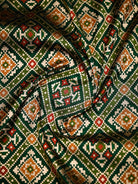 Bottle Green Paithani Meenakari Katan Silk Handloom Banarasi Saree - Sacred Weaves