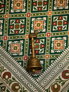 Bottle Green Paithani Meenakari Katan Silk Handloom Banarasi Saree - Sacred Weaves