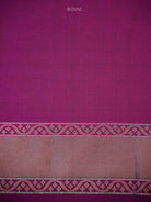 Dark Purple Jaal Katan Silk Handloom Banarasi Saree - Sacred Weaves