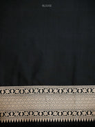 Black Rangkat Katan Silk Handloom Banarasi Saree - Sacred Weaves