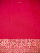 Pink Orange Jaal Katan Silk Uppada Handloom Banarasi Saree - Sacred Weaves