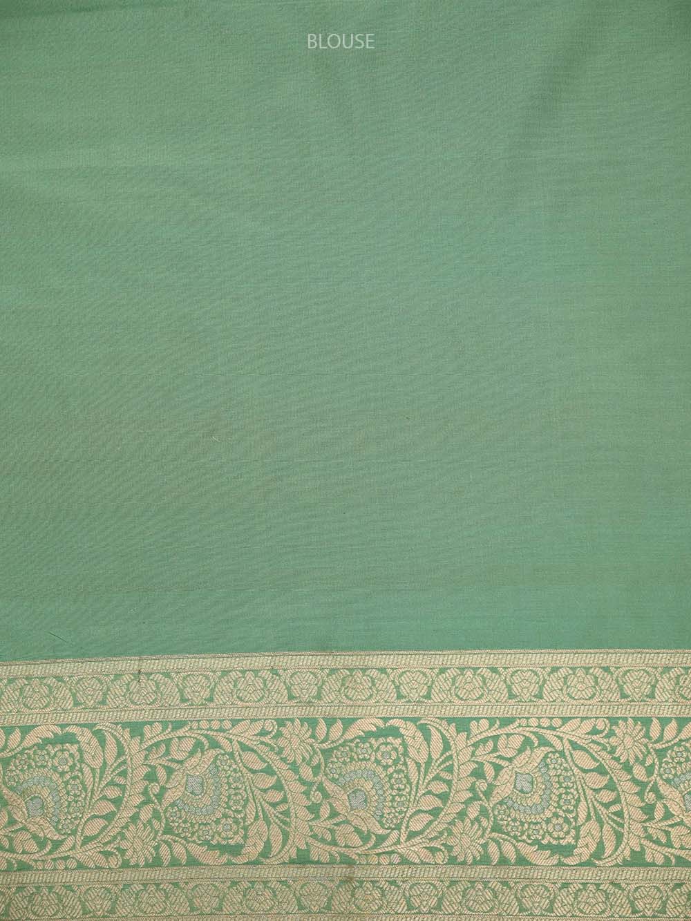 Pista Green Jaal Uppada Katan Silk Handloom Banarasi Saree - Sacred Weaves