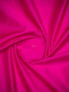 Dark Pink Plain Satin Silk Handloom Banarasi Saree - Sacred Weaves