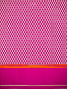 Dark Pink Plain Satin Silk Handloom Banarasi Saree - Sacred Weaves