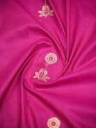 Magenta Booti Tussar Silk Handloom Banarasi Saree - Sacred Weaves