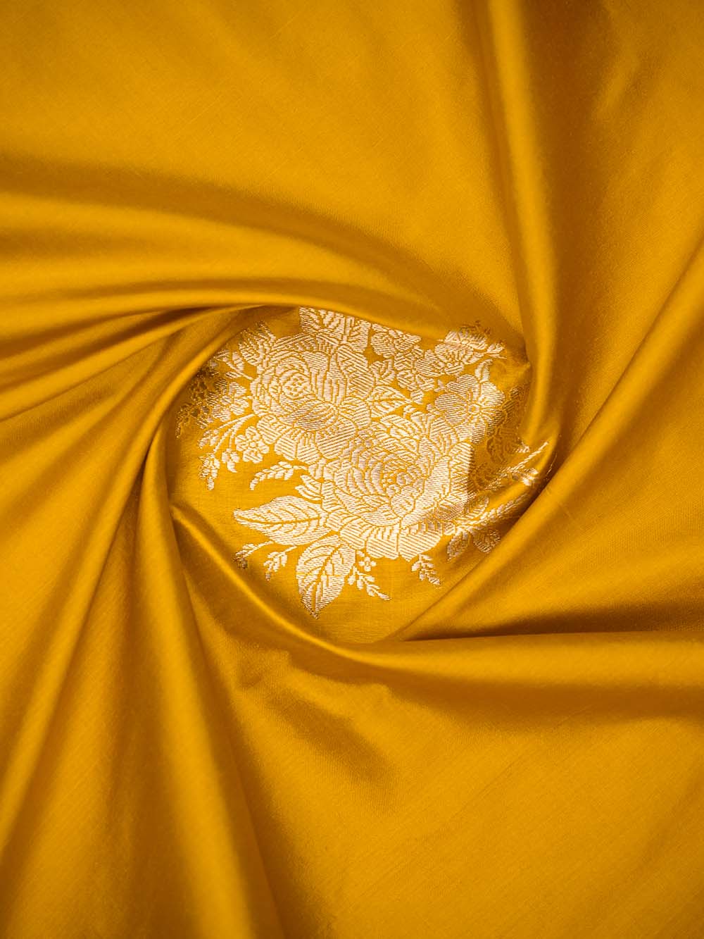Yellow Boota Pure Silk Handloom Banarasi Saree