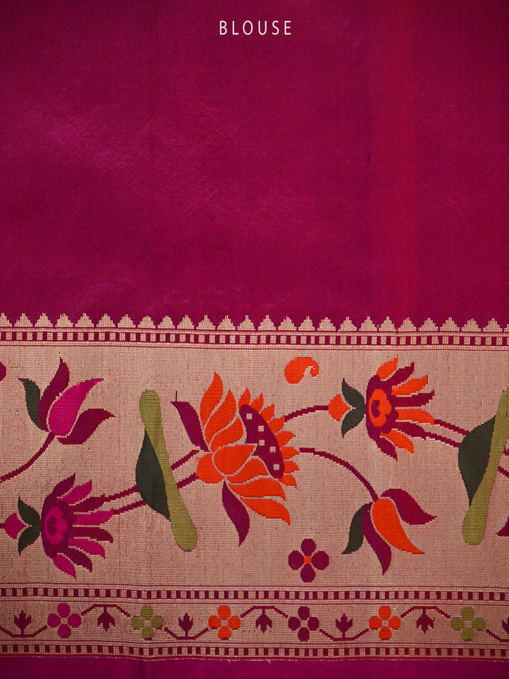 Purple Paithani Katan Silk Handloom Banarasi Saree
