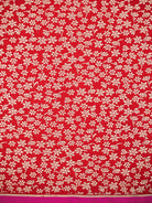 Red Plain Satin Silk Handloom Banarasi Saree - Sacred Weaves