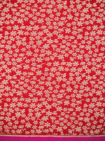 Red Plain Satin Silk Handloom Banarasi Saree - Sacred Weaves