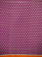 Dark Magenta Plain Satin Silk Handloom Banarasi Saree - Sacred Weaves