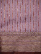 Pastel Purple Booti Chanderi Silk Handloom Banarasi Saree - Sacred Weaves