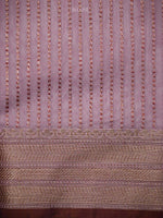 Pastel Purple Booti Chanderi Silk Handloom Banarasi Saree - Sacred Weaves