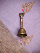 Pastel Purple Booti Chanderi Silk Handloom Banarasi Saree - Sacred Weaves