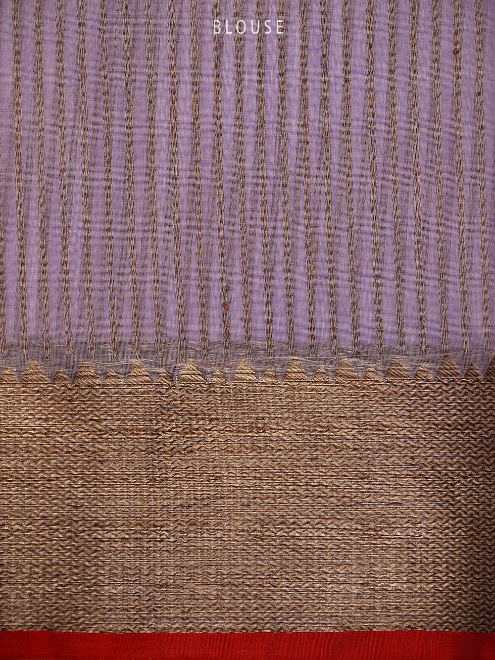 Pastel Purple Booti Chanderi Silk Handloom Banarasi Saree - Sacred Weaves