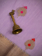 Pastel Purple Booti Chanderi Silk Handloom Banarasi Saree - Sacred Weaves