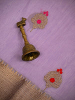 Pastel Purple Booti Chanderi Silk Handloom Banarasi Saree - Sacred Weaves