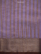 Pastel Purple Booti Chanderi Silk Handloom Banarasi Saree - Sacred Weaves