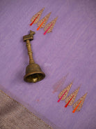 Pastel Purple Booti Chanderi Silk Handloom Banarasi Saree - Sacred Weaves