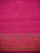 Blue Booti Katan Silk Handloom Banarasi Saree - Sacred Weaves