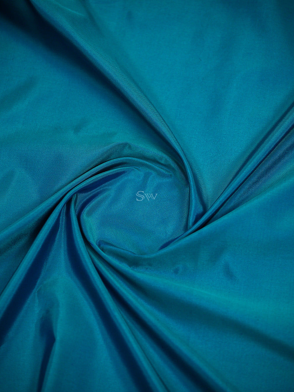 Peacock Green Plain Paithani Katan Silk Handloom Banarasi Saree - Sacred Weaves