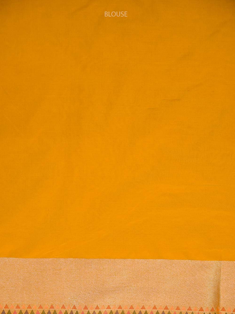 Yellow Meenakari Katan Silk Handloom Banarasi Saree - Sacred Weaves