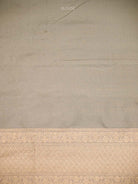 Grey Meenakari Katan Silk Handloom Banarasi Saree - Sacred Weaves