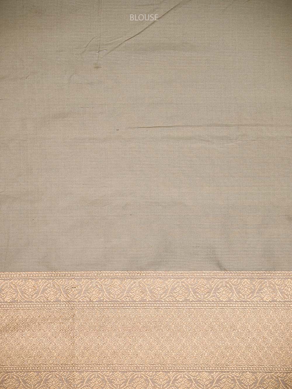 Grey Meenakari Katan Silk Handloom Banarasi Saree - Sacred Weaves
