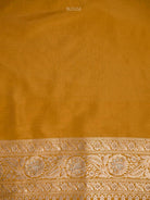 Yellow Uppada Katan Silk Handloom Banarasi Saree - Sacred Weaves