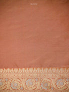 Orange Pink Uppada Katan Silk Handloom Banarasi Saree - Sacred Weaves