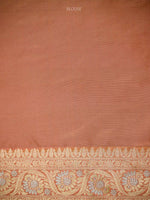 Orange Pink Uppada Katan Silk Handloom Banarasi Saree - Sacred Weaves