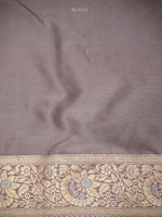 Pastel Purple Jaal Uppada Katan Silk Handloom Banarasi Saree - Sacred Weaves
