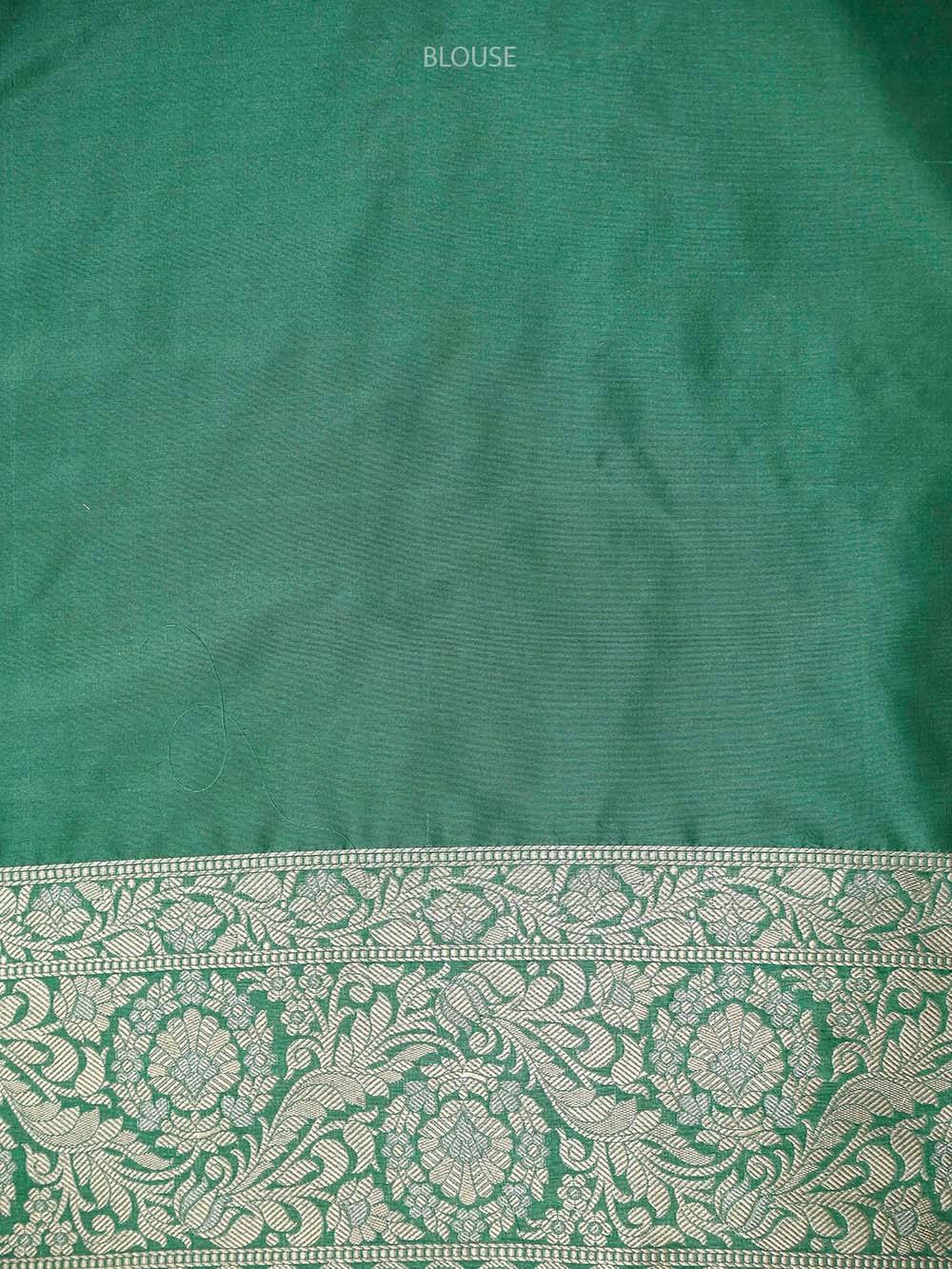 Sea Green Uppada Katan Silk Handloom Banarasi Saree