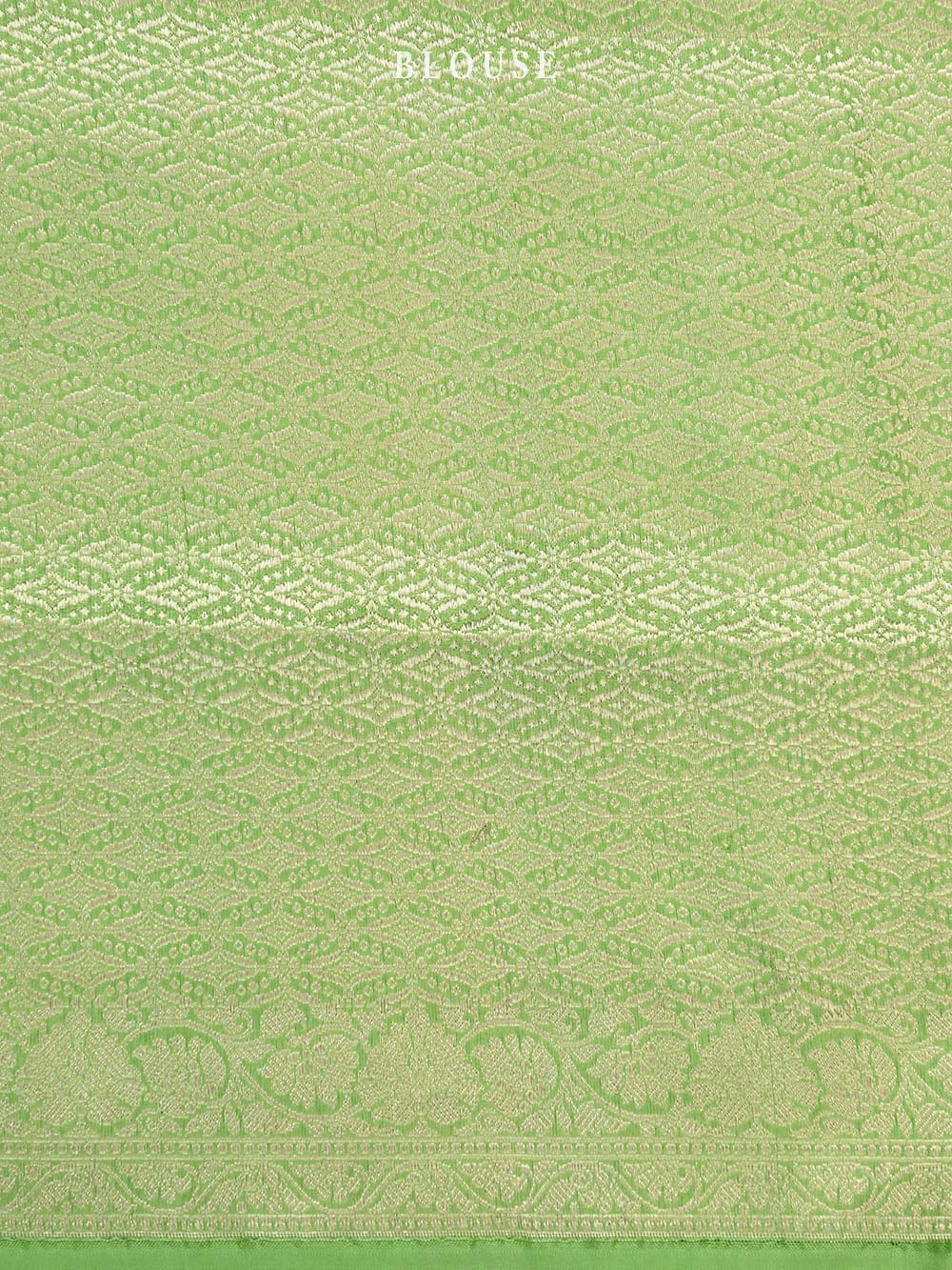 Green Booti Katan Silk Handloom Banarasi Saree - Sacred Weaves