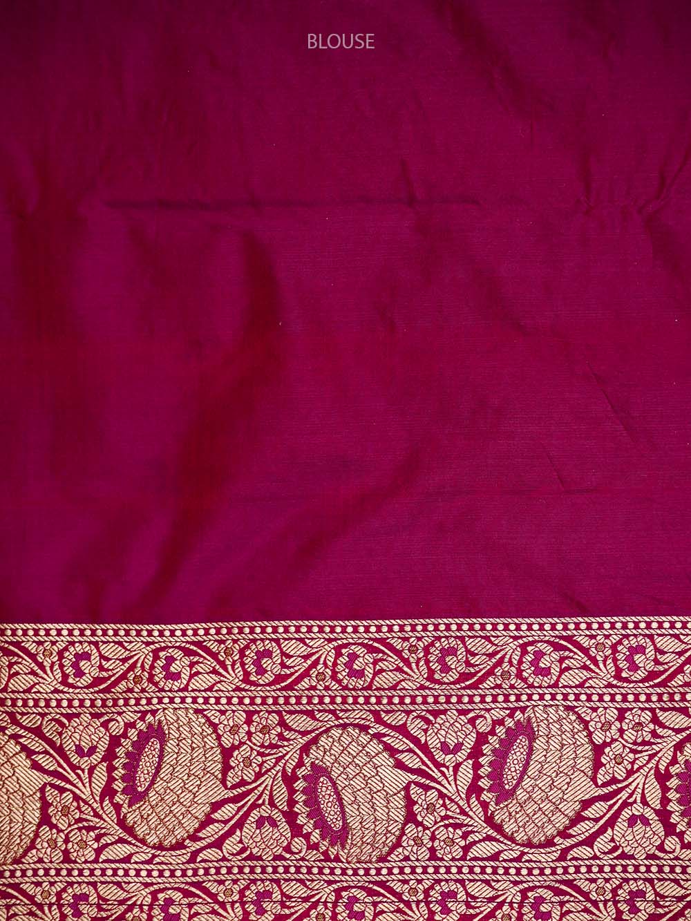 Dark Pink Meenakari Katan Silk Handloom Banarasi Saree